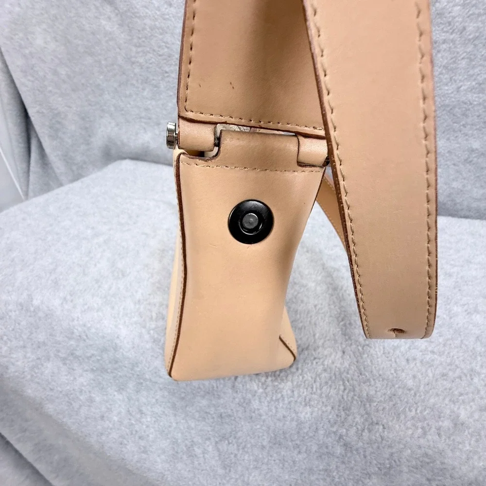 Lamarthe Shoulder Bag Womens Small Tan Leather Baguette Vintage - Picture 16 of 16